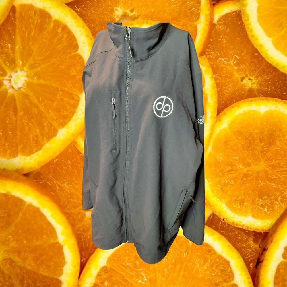 The North Face Mens XXL Apex Bionic Softshell Jacket Gray‎ Full Zip DP Logo